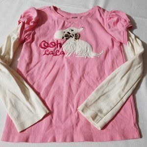Gymboree Parisian Chic size 7 long sleeve pink shirt VGUC-GUC in case